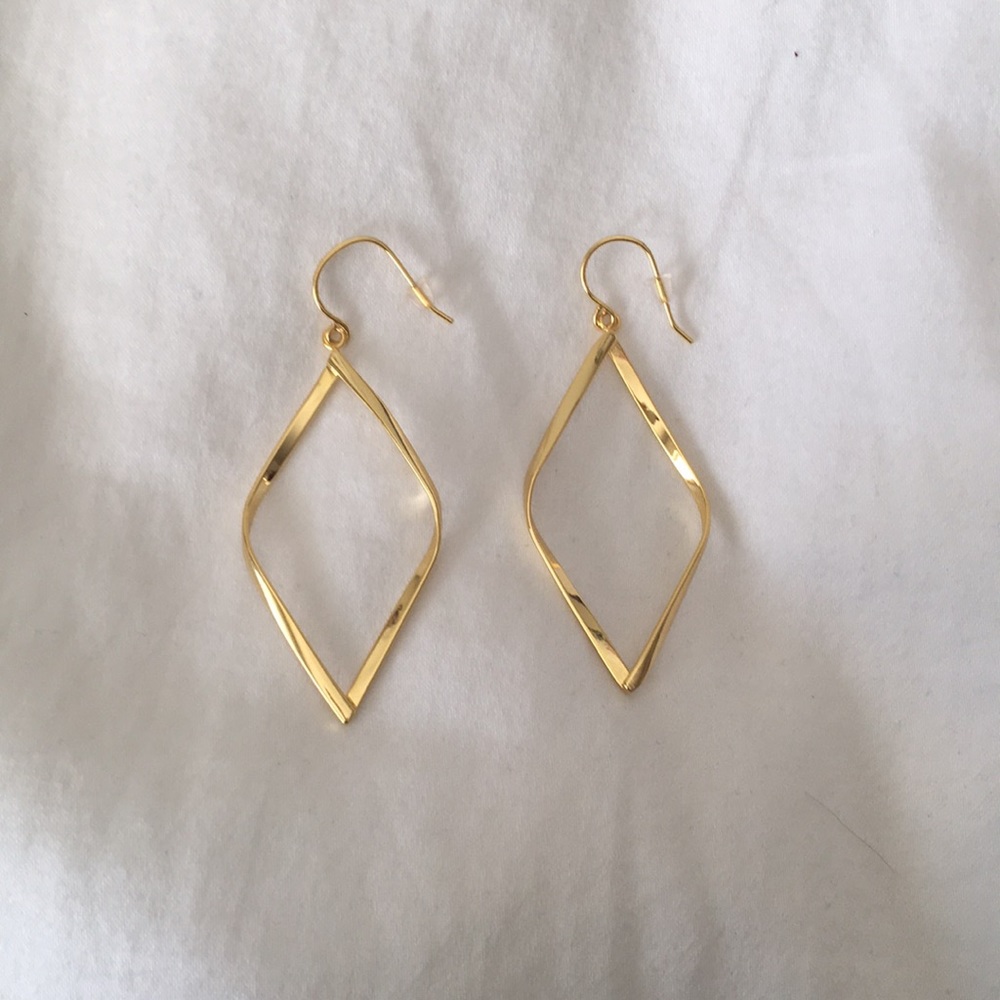 Gold dangle earrings